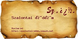 Szalontai Ádám névjegykártya